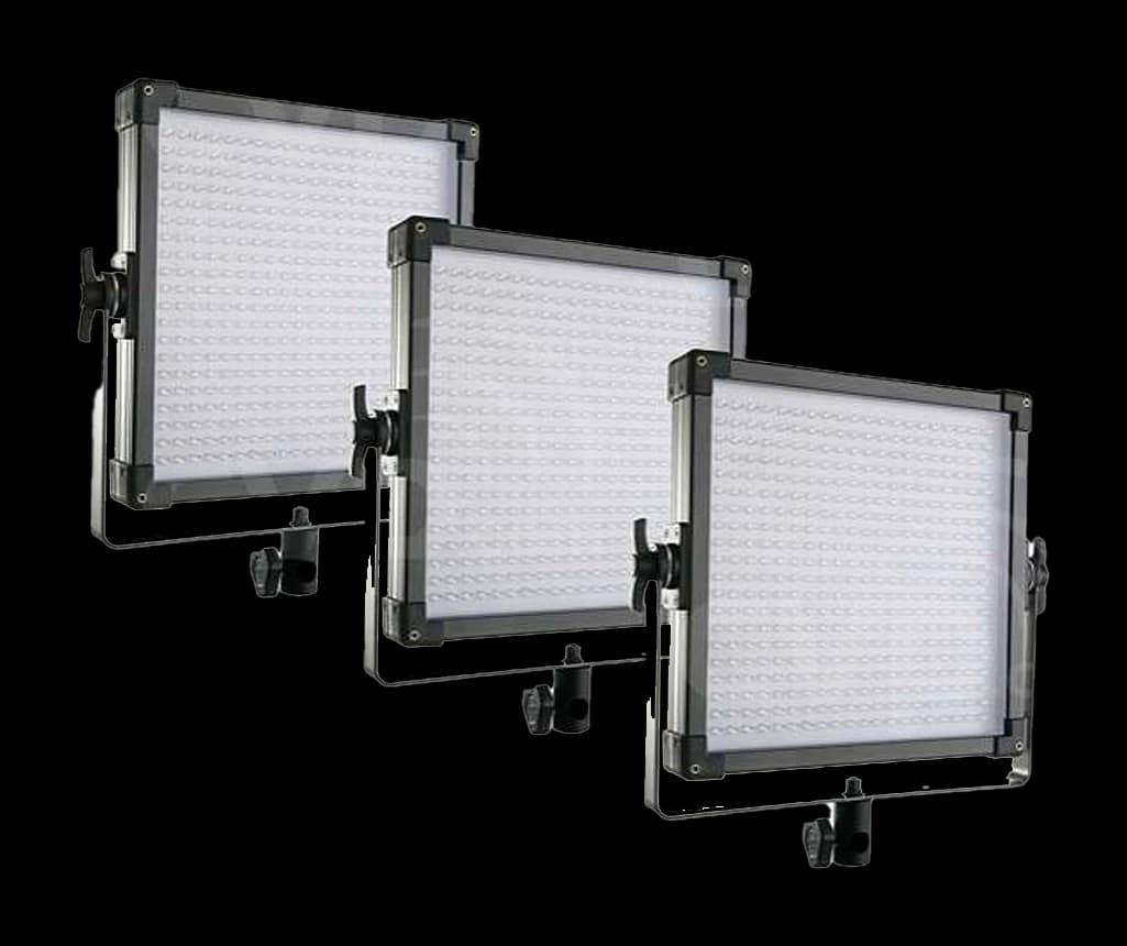 Set 3er F&V K4000 Daylight LED Panel