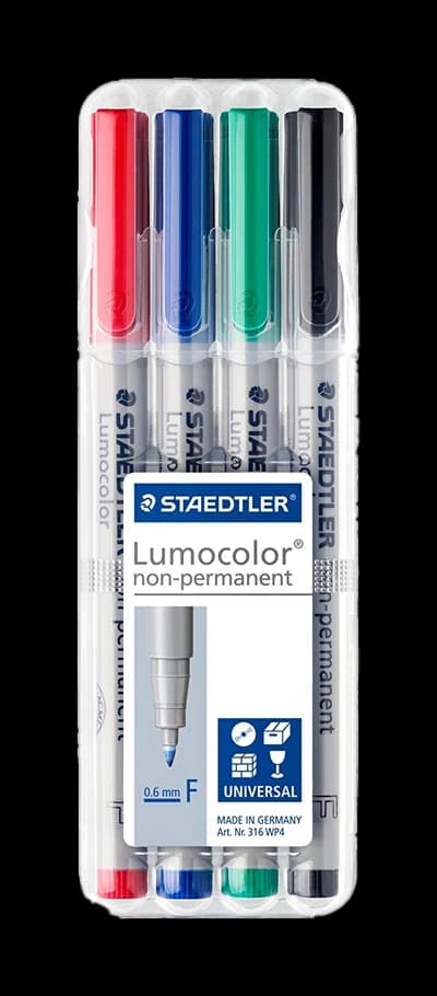 Staedtler Lumocolor 4er non-permanent (fein)